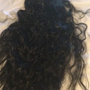 Black curly 18in wig
